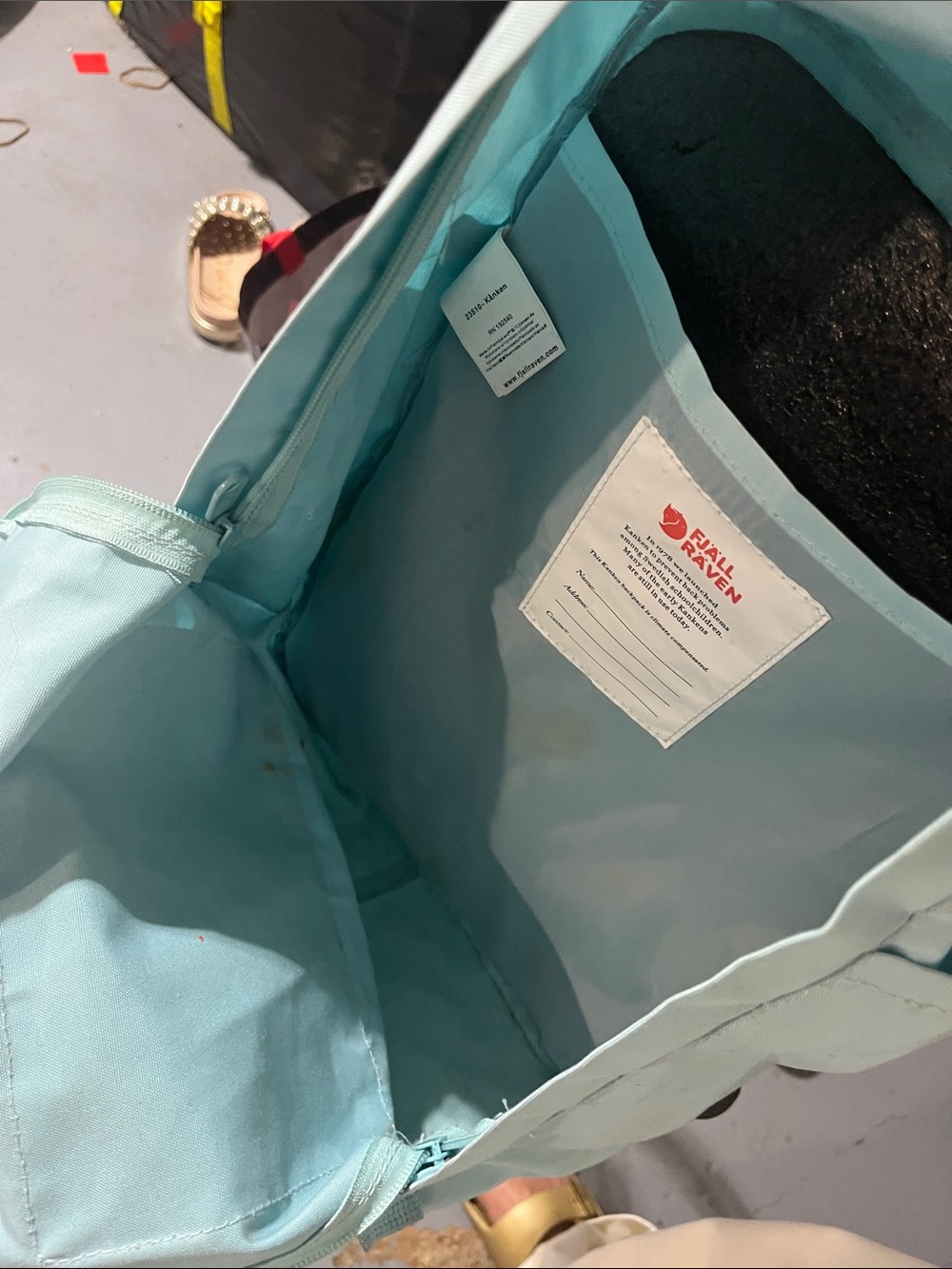 Kankaken Fjallraven Classic Backpack - Light Aqua - Picture 4 of 4
